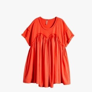 Free People Vibrant Orange Tunic Top